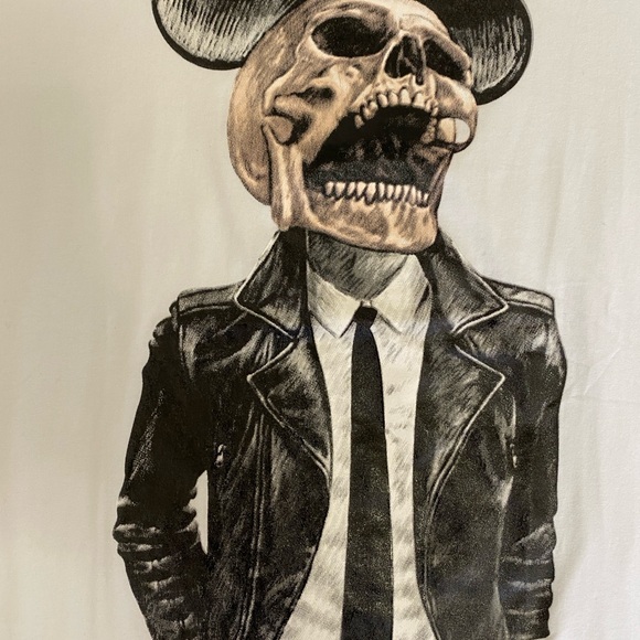 Skull with Mickey Ears T Shirt - Picture 3 of 7